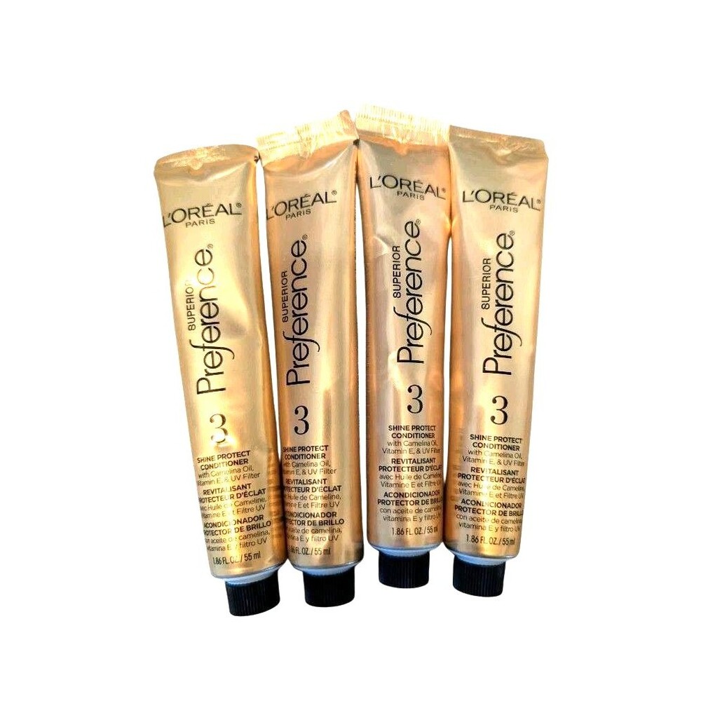 4X L’Oreal Preference #3 Color & Shine Conditioner Protect Conditioner New